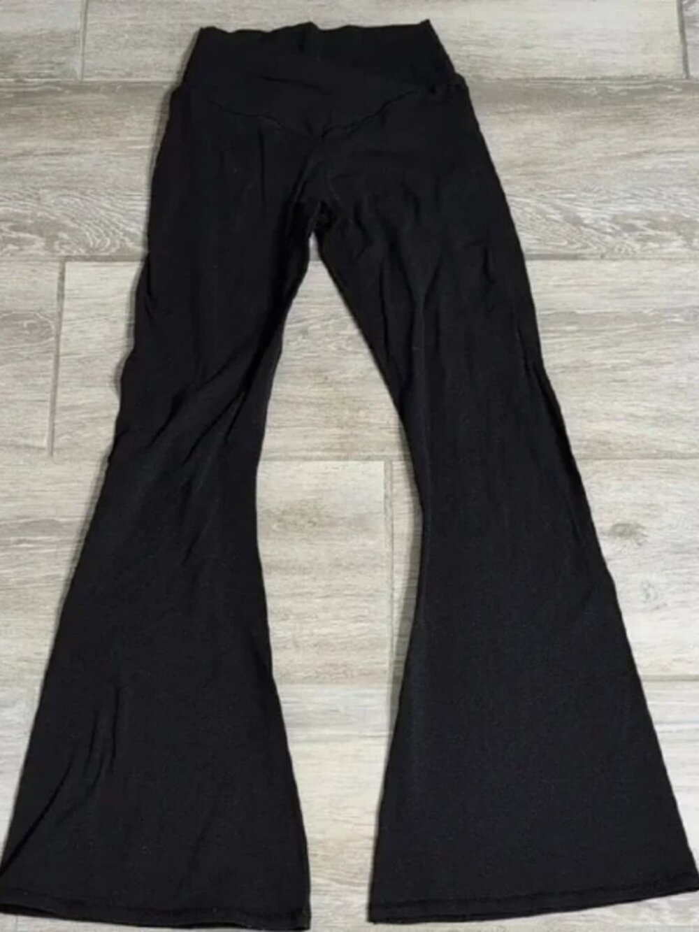 As Revival Crossover High Rise Wide Flare Leggings| Wide Flare Legging Pants